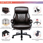 Fauteuil de bureau ergonomique grand dossier et grande taille 400 lb
