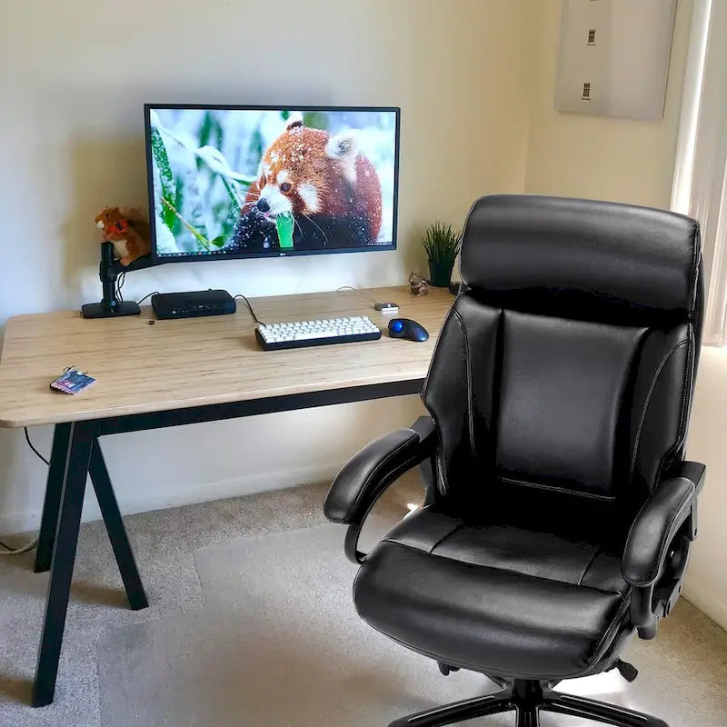 Fauteuil de bureau ergonomique grand dossier et grande taille 400 lb