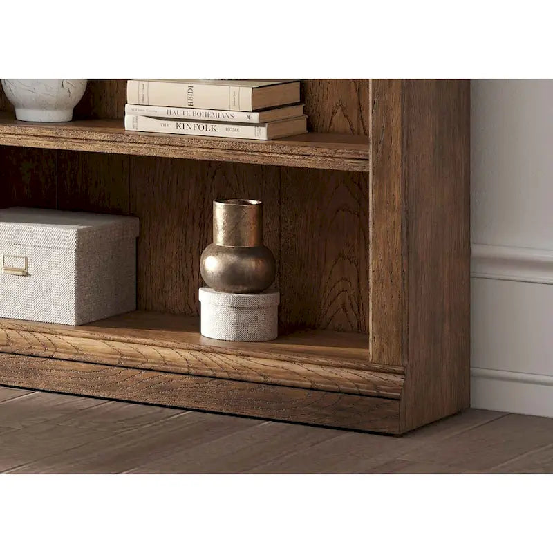 Bibliothèque traditionnelle en bois de 2,4 m de haut, organisateur de rangement, étagère de présentation, entièrement assemblée, marron - Bibliothèque simple