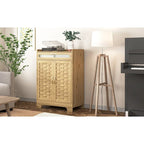 Meuble de rangement moderne avec tiroir et étagère réglable, armoire de rangement de style porte de grange pour cuisine, salle à manger, salle de bain, entrée