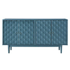 Buffet moderne à 4 portes avec motifs convexes
