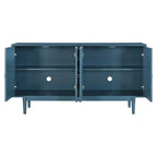 Buffet moderne à 4 portes avec motifs convexes